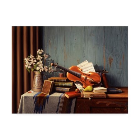 Trademark Fine Art R W Hedge 'The New Violin' Canvas Art, 24x32 ALI45878-C2432GG